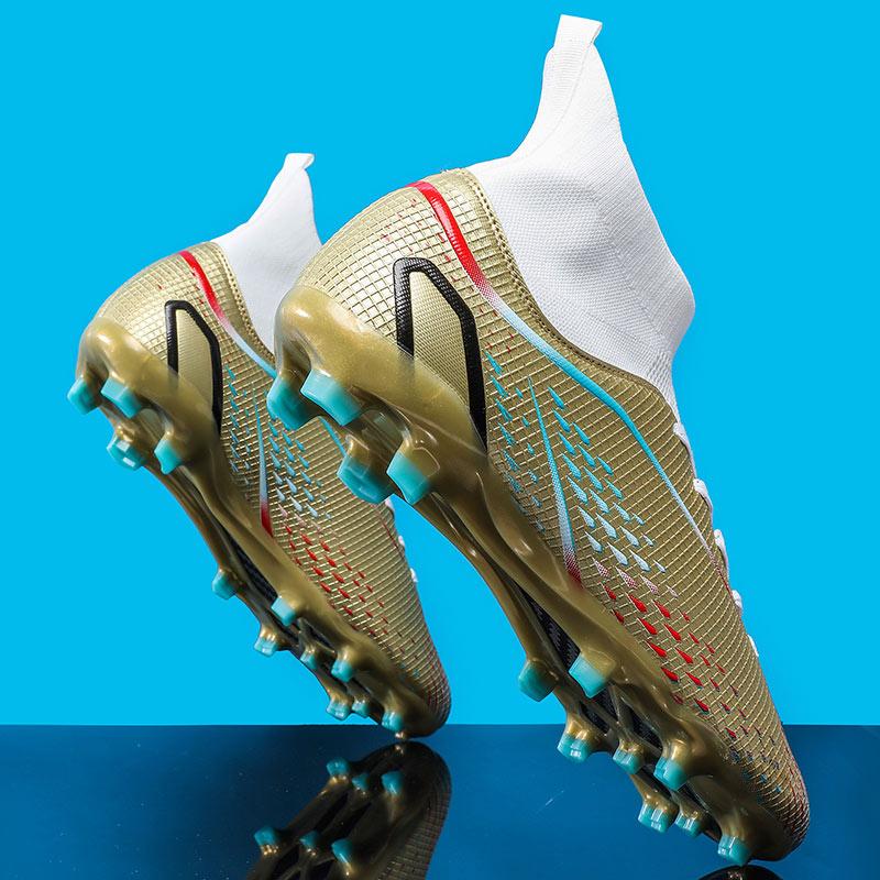 Модные мужские футбольные бутсы Детские футбольные бутсы Женские профессиональные футбольные шиповки Противоскользящая футбольная обувь TF/FG для улицы