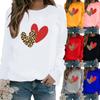 Women Autumn and Winter Clothing LOVE Printed Casual Sweatshirt Long Sleeve Tops T-shirt Ladies Round Neck Pullover Blouse Printed Sweater