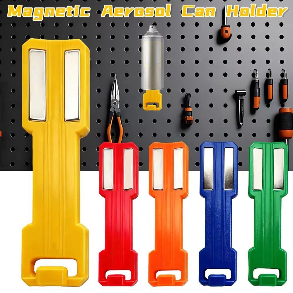 Blue Magnetic Can Organizer 6 Colors Magnetic Spray Can Holder Holder Magnetic Organizer  Tool Box
