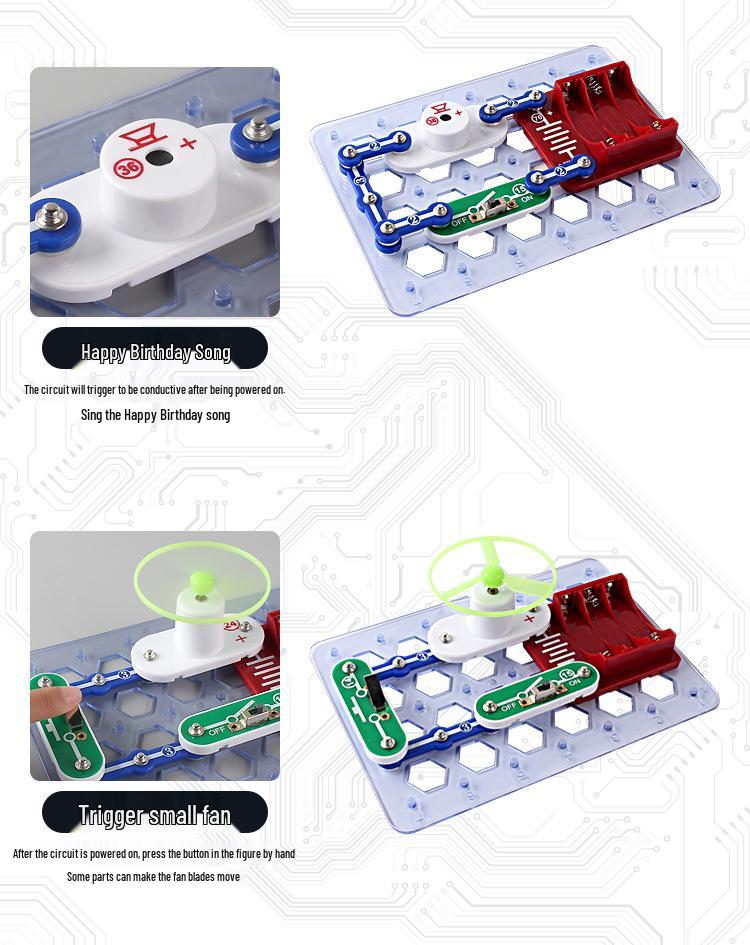 Детские электронные строительные блоки STEM Научная лаборатория Набор для исследований