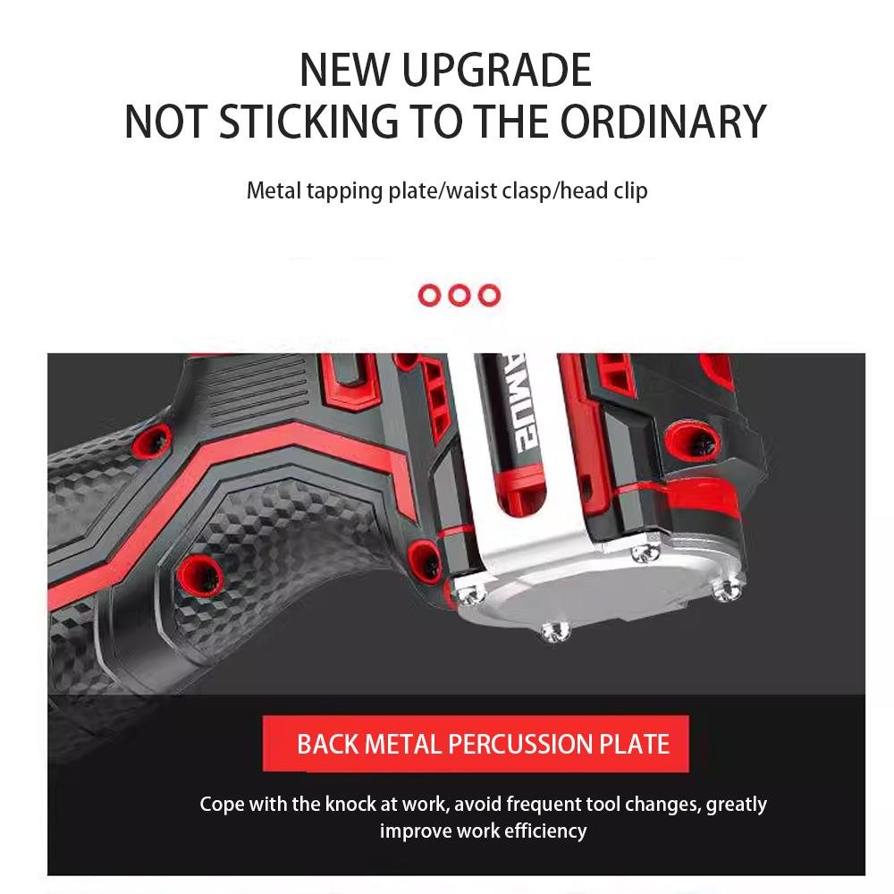 Бесщеточная электрическая дрель, ударная дрель, металлический патрон с храповым механизмом, ручная электрическая дрель, бытовая электрическая отвертка