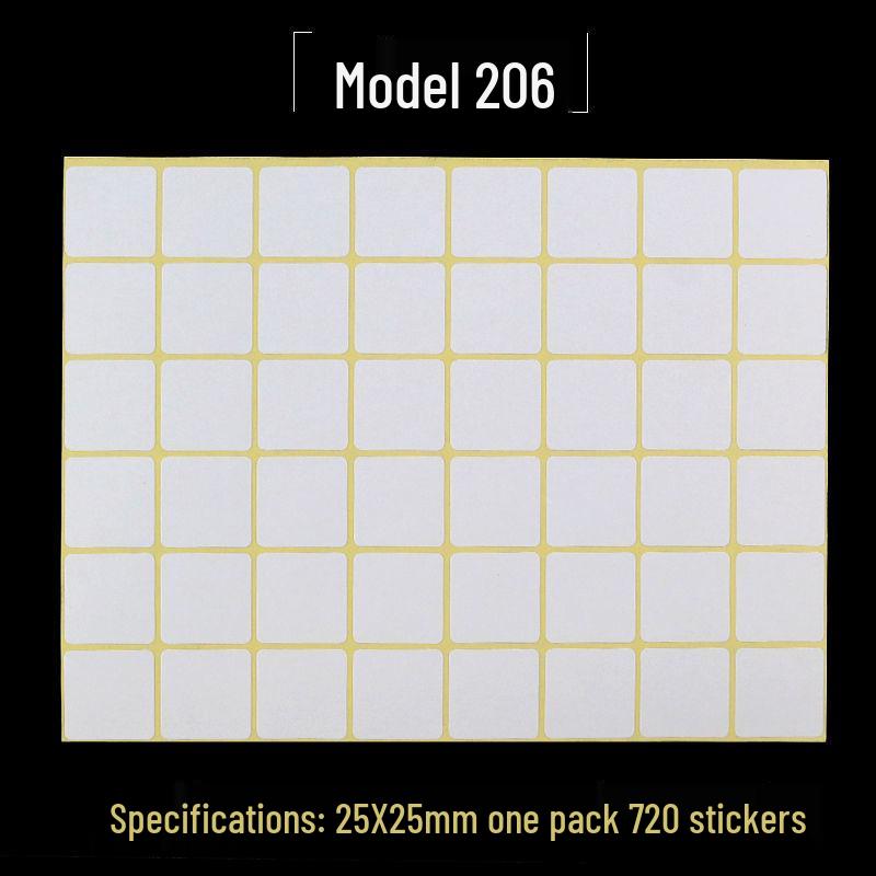 A5 Self-Adhesive Blank Label Stickers for Printing and Handwriting - White Name and Number Stickers