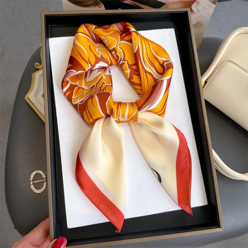 70 * 70 см новый шелковый маленький квадратный шарф для защиты шеи женщин профессиональный шарф универсальный шарф для волос шарф