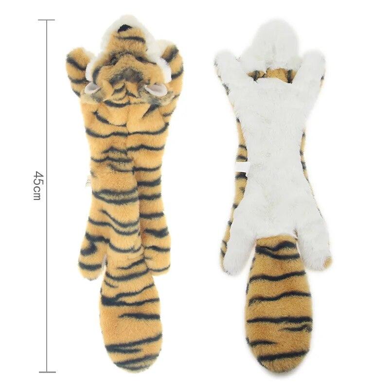 Плюшевые игрушки для домашних собак Пищащий пингвин Корова Лев Формы Интерактивные Игрушки для щенков Собака Жевать Пищащие Свистящие Вовлеченные Белка Игрушки для домашних животных