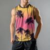 Мужская мода принтованный спортивный повседневный жилет без рукавов
