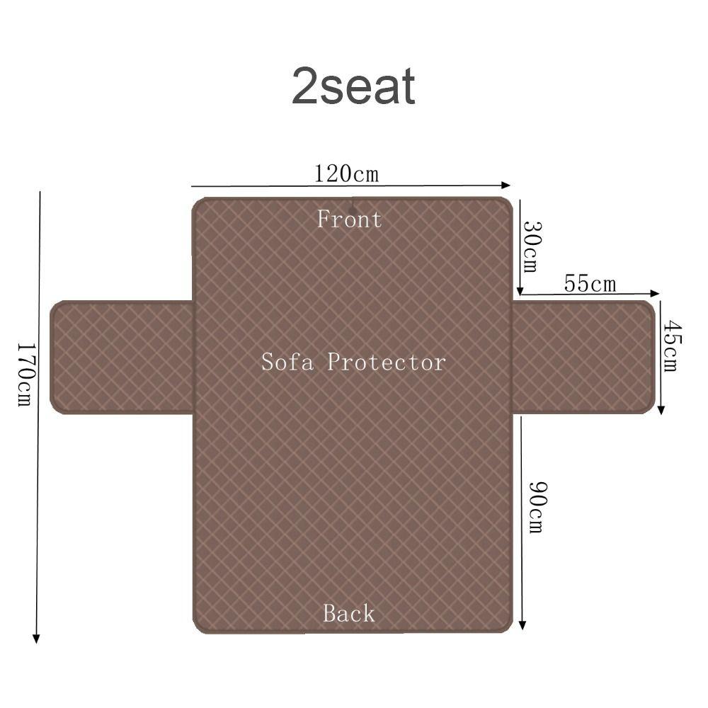 Защитный водонепроницаемый чехол для дивана на 1/2/3 места, стеганый, износостойкий чехол для дивана для собак, домашних животных, детей, подушка, интегрированный двухсторонний чехол для дивана для дома