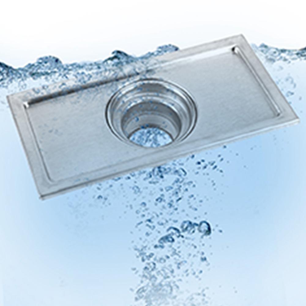 Stainless Steel Floor Drain Silver Tile Insert Drain Modern Floor Waste Grate  Kitchen