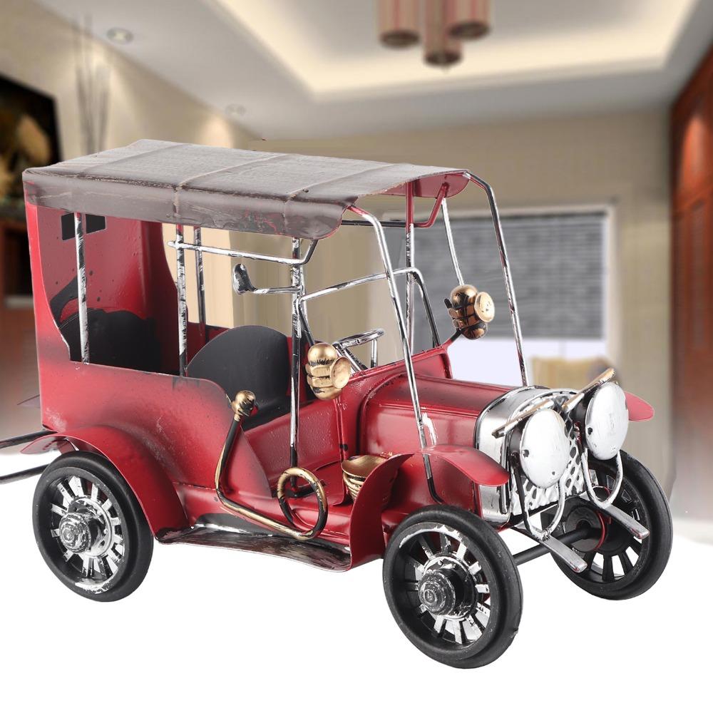 Miniature Classic Car Model Handmade Miniature Car Model Antique Car Ornament Kitchen Ornaments