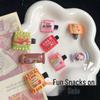 Cute Mini Food Hair Clips: Chocolate, Potato Chips, Milk & Candy Accessories for Girls