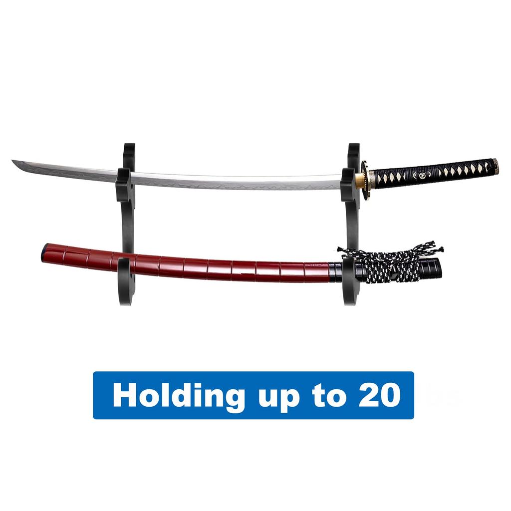 uxcell Sword Holder Wall Mounted 2 Layer Lightsaber Display Holder