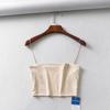 Summer Women's Crop Top  Sexy Elastic Cotton Camis Sleeveless Short Tank Top Bar EMA