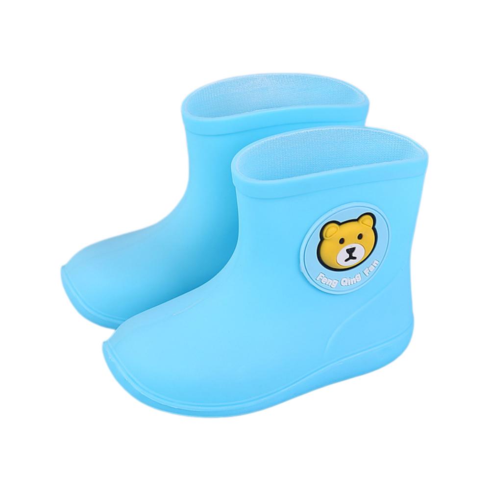 Waterproof Children's Short Rain Boots Low-top Kids Rain Boots For 1-7 Boys Girls