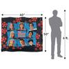 The Brady Bunch Silky Squares Supersoft Blanket
