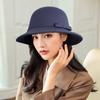 Dome Felt Fedora Hats Vintage Bucket Cap Fashion Jazz Hat  for  Women