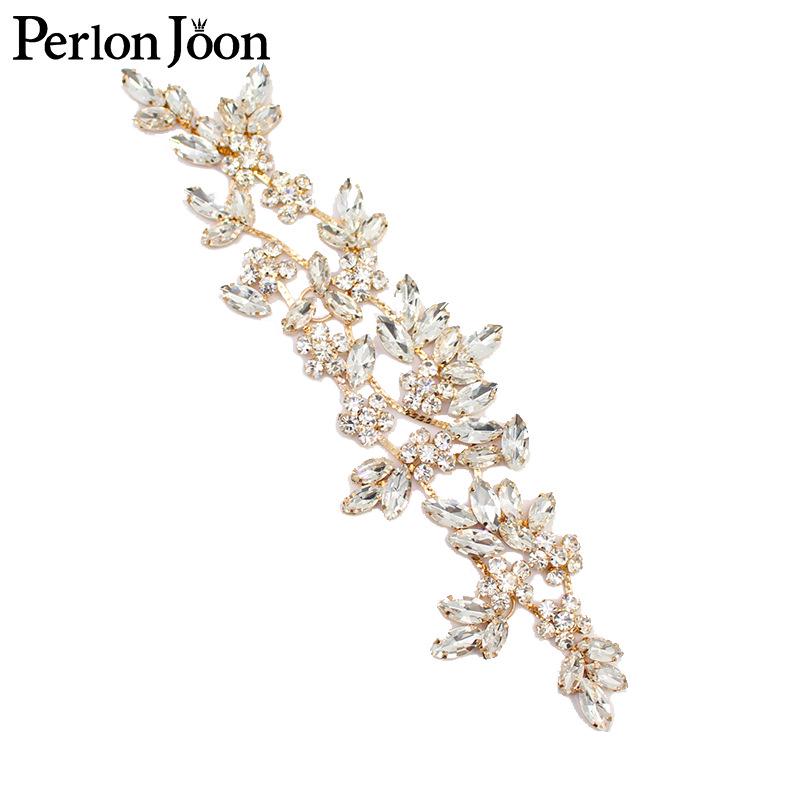 Хрустальная ветвь AB серебристый страз цветок пришивной аксессуар для свадебного платья