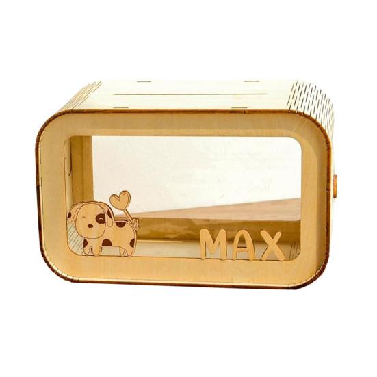 Прозрачная деревянная копилка большой емкости, копилка для монет, контейнер для денег, для детей и взрослых, сделай сам, мультяшный футляр для хранения, банка для украшения