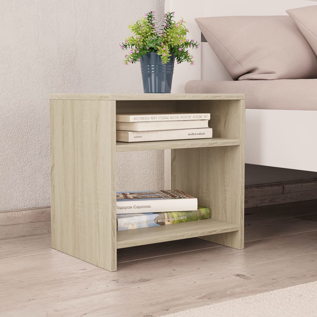 Nightstands 2 pcs Sonoma Oak 40 x 30 x 40 cm Particleboard