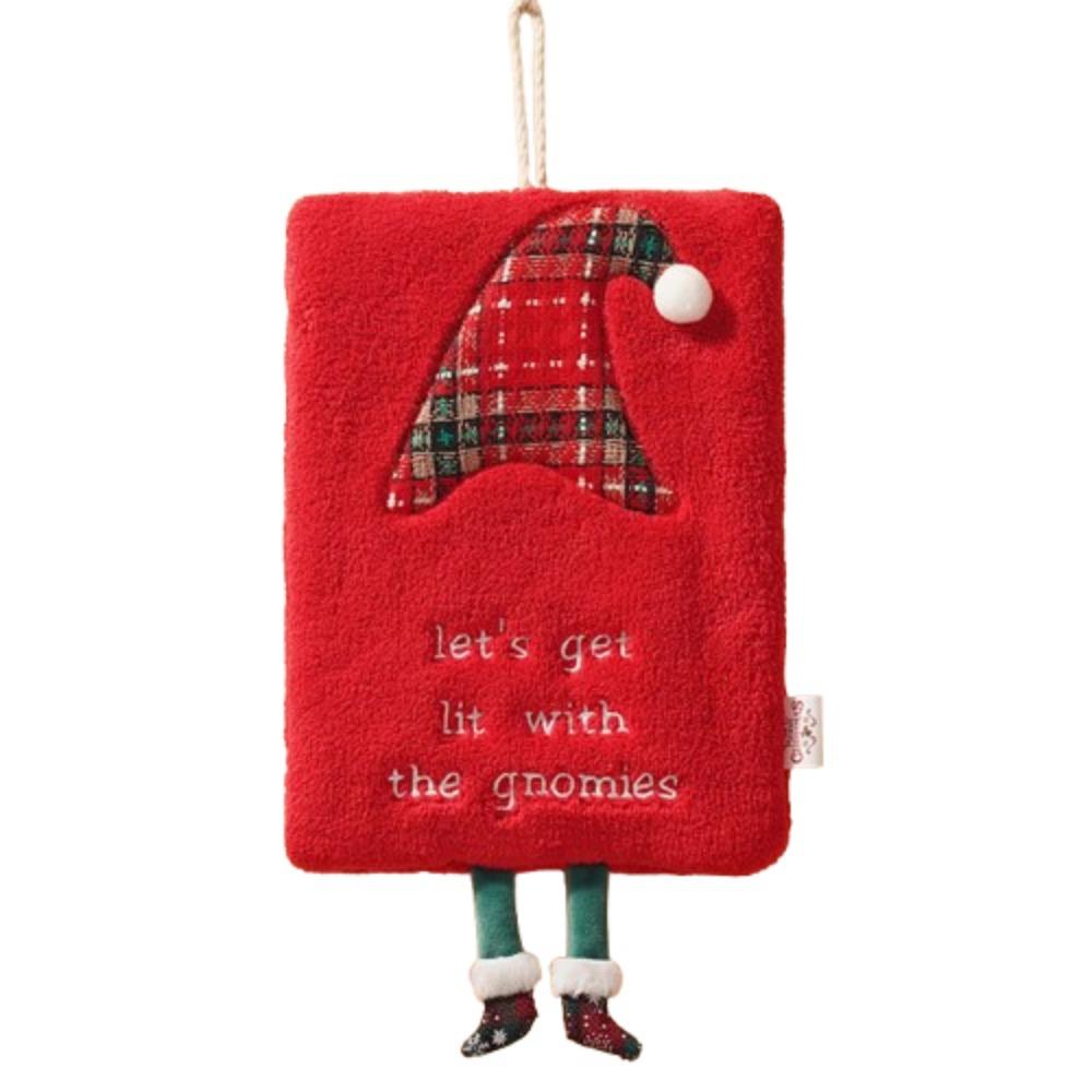 Coral Velvet Christmas Hand Towel Cartoon Children's Handkerchief Bathroom Kitchen Cleaning