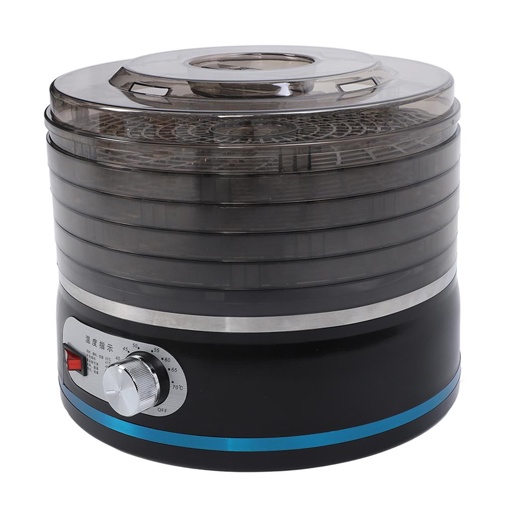 Машина для сушки пищевых продуктов, черная, 5 ярусов, PP PS, регулируемая температура, универсальная сушилка для фруктов