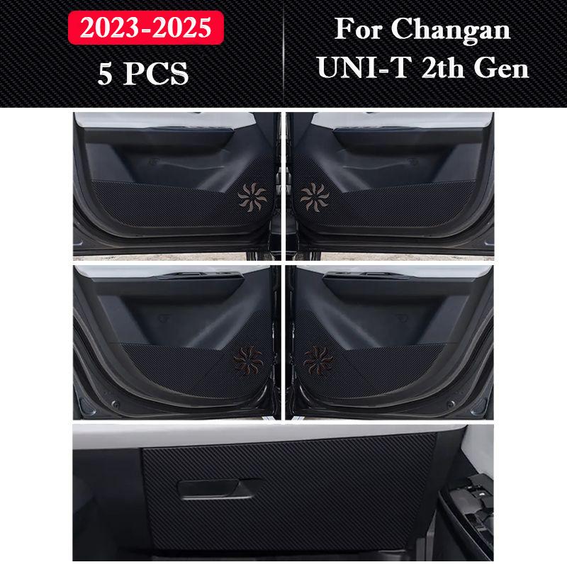 Для Changan UNI-T 2020-2026 Автомобильная дверная накладка от пинков Защитная наклейка Коврик Устойчивая к царапинам Защитная пленка Внутренние аксессуары