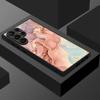 Тонкий Магнитный Чехол-Кольцо Для Samsung Galaxy S26 Ultra S25 FE S24 S23 S22 Plus S21 FE Акварельный Мраморный Рисунок Гибридный TPU+PC Матовый Чехол