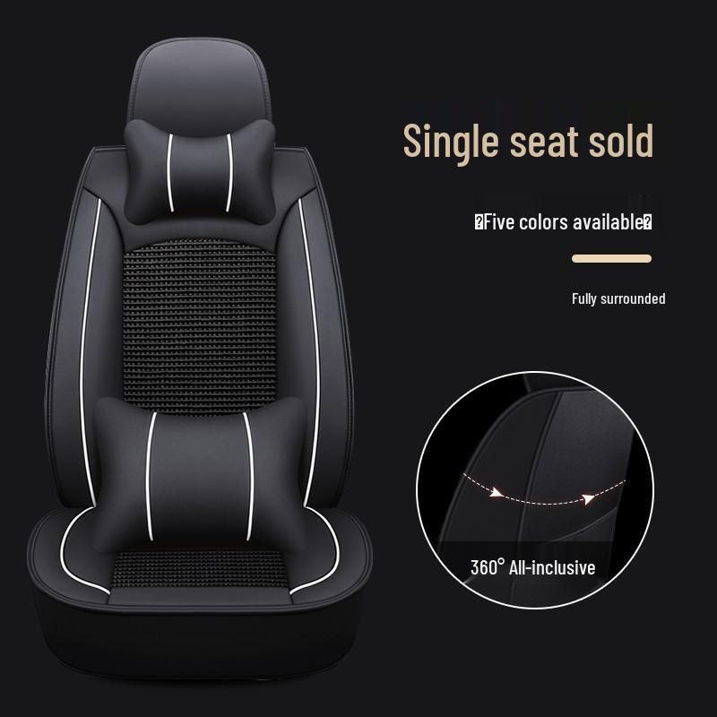 Universal Full Wrap Car Seat Cover for Driver & Co-Driver - All Seasons, Fits Sedan, SUV, Pickup, Van