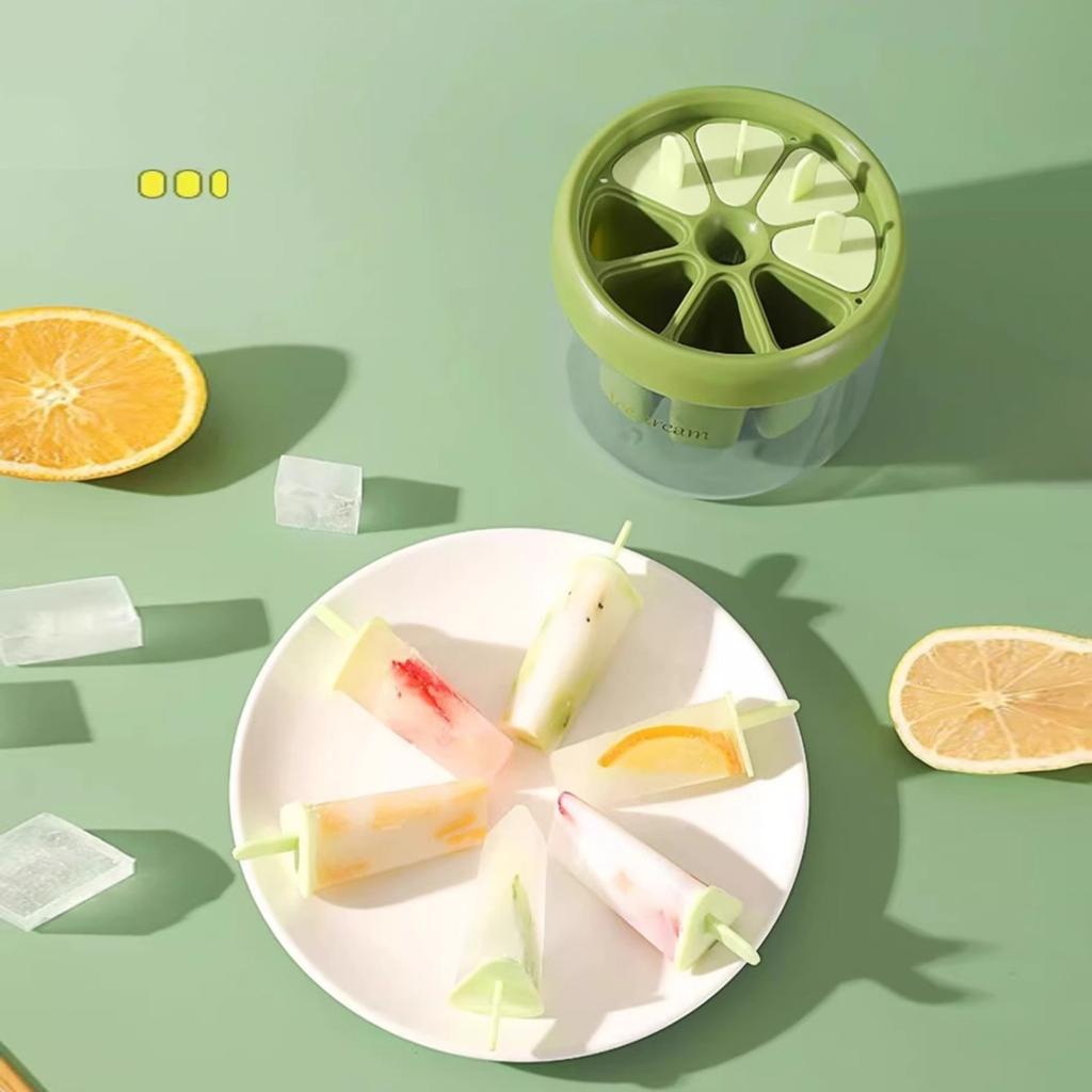 Popsicle Molds, 8 Cavities Homemade Popsicle Molds Shapes Reusable Popcicale Mould Silicone, Easy Release Ice Molds For DIY Ice Lolly Popsicle