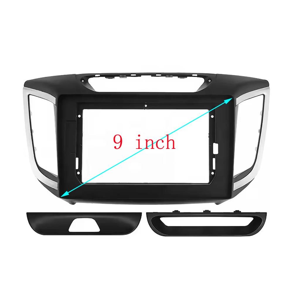 9/10 Inch For Hyundai IX25 CRETA 2014-2019 Car Radio Android MP5 Player Frame 2 Din Head Unit Fascia Stereo Panel Dash Cover