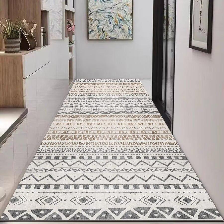 Bohemian Long Corridor Carpet Hallway Entry Door Mat Home Porch Hotel Hall Aisle Rugs Decor Bedroom Bedside Balcony Floor Mat