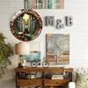 30cm Round Custom Glass Wall Clock that Doubles as a Memo Board with Marker