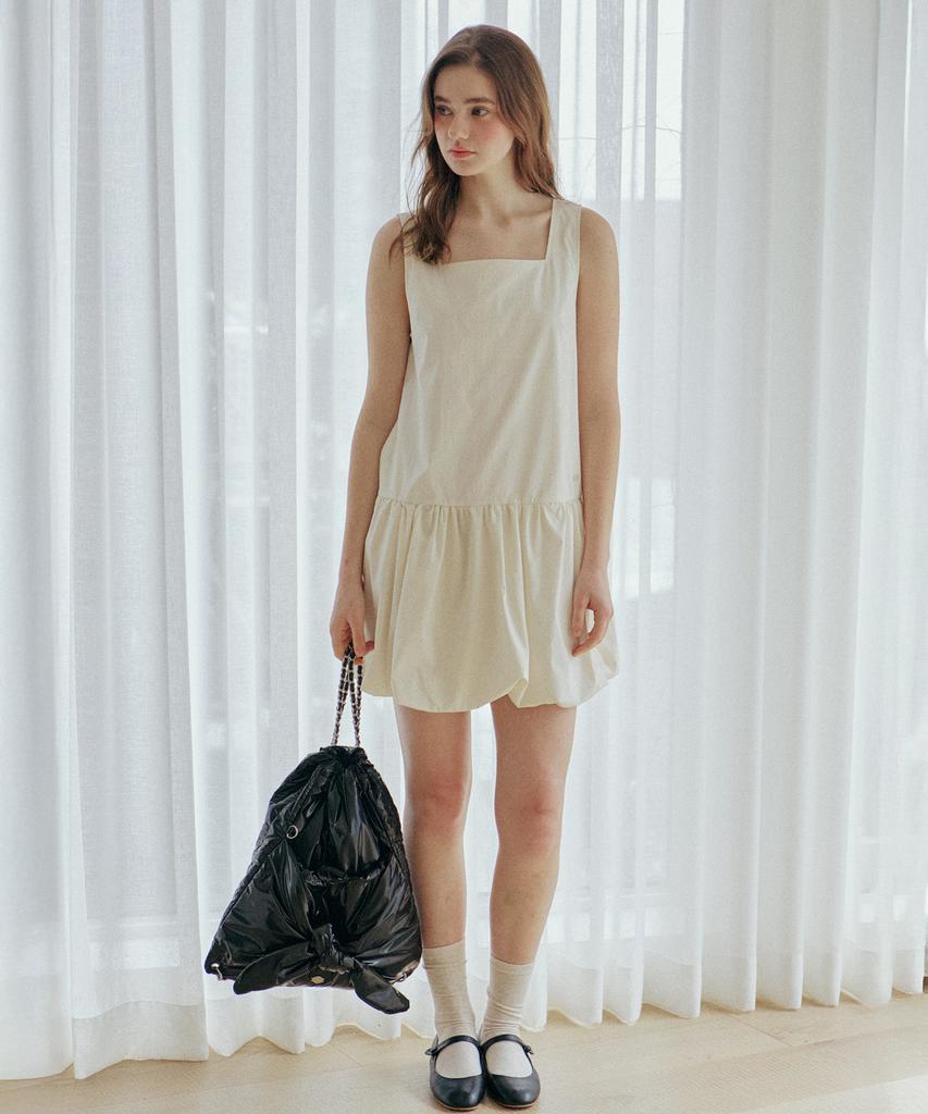 Yeoppe Baloon Shirring Onepiece_Ivory