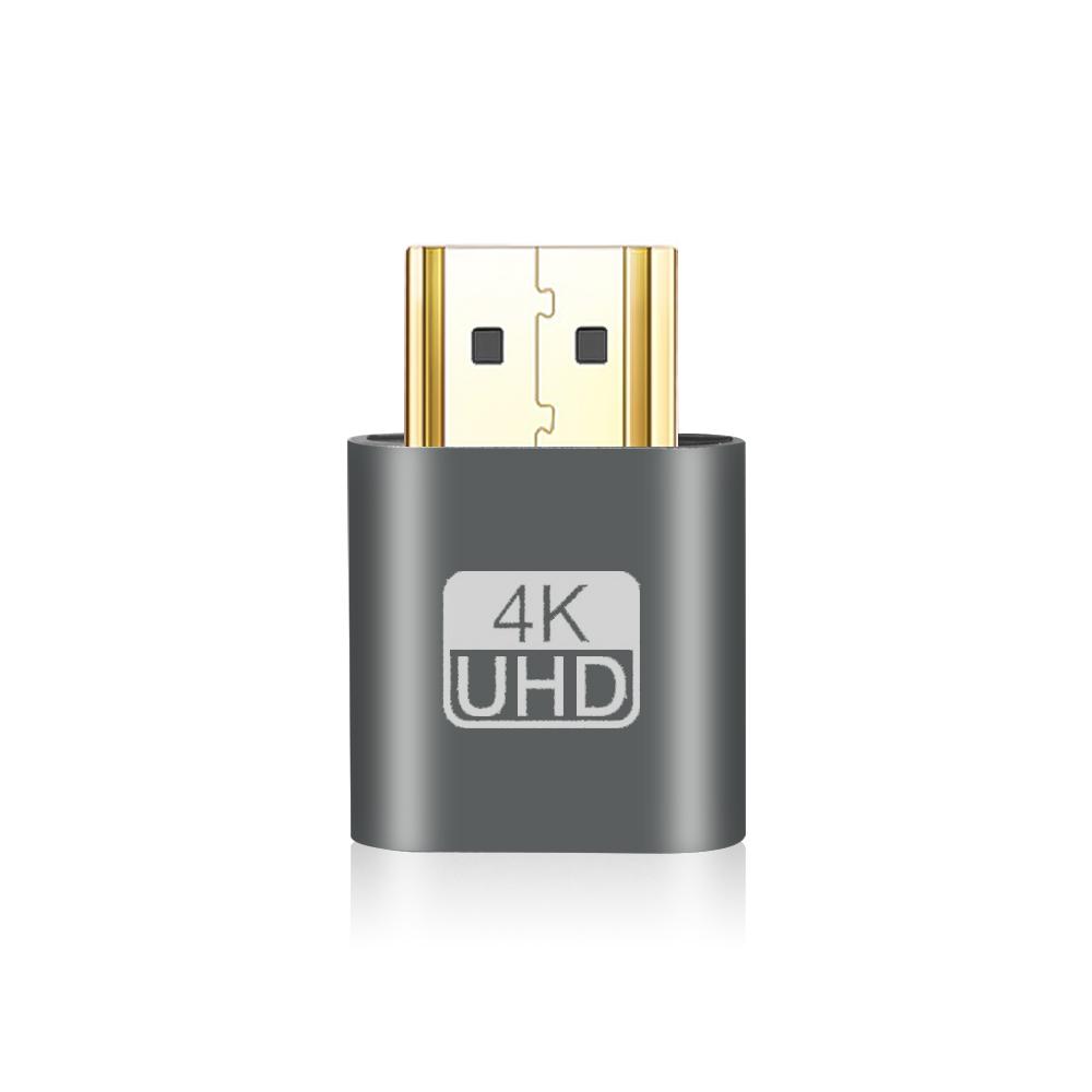 HDMI-совместимый адаптер виртуального дисплея 4K DDC EDID с заглушкой, эмулятор дисплея, чит-адаптер, поддержка 1920x1080P для майнинга Bitcoi