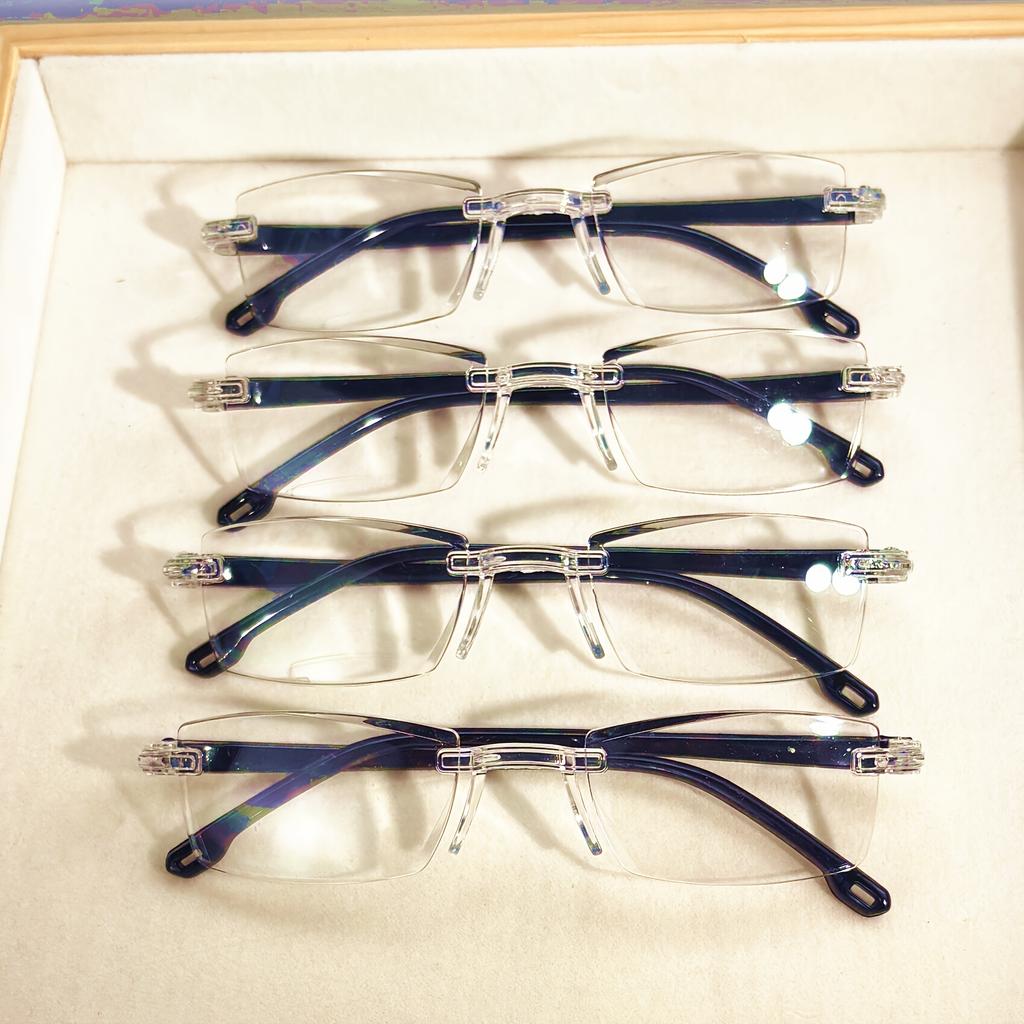 4 шт. Винтажные квадратные очки для чтения для женщин, линзы из поликарбоната с защитой от синего света, цельная квадратная оправа