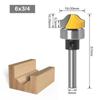 3/4" Faux Panel Ogee Groove Router Bit - 1/4" 1/2'' 8mm 6mm 12mm Shank Woodworking Cutter Tenon Cutter for Woodworking Tools