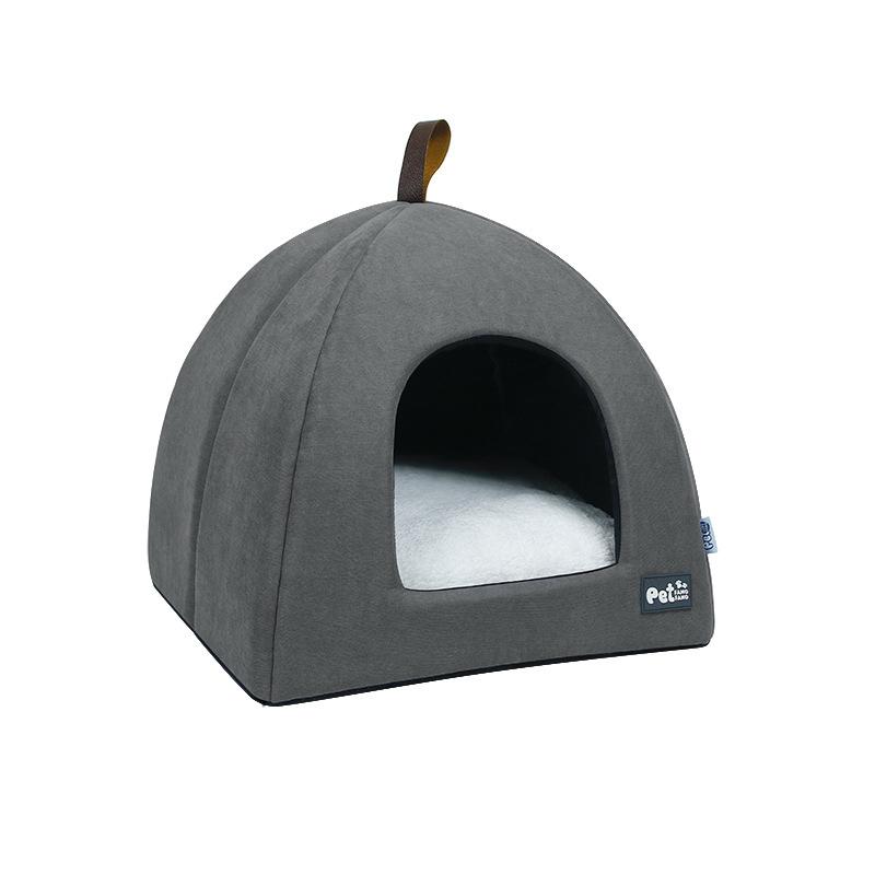 Pet Dog Cozy Cat Soft Puppy Nest Bed Warm Cave Igloo House Bag Pad Kennel