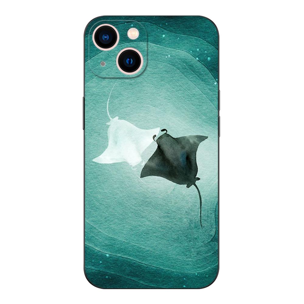 Black Tpu Case For OPPO Reno 6 5 3 4 4Z 4F SE 5F 5Z PRO PLUS Lite 6 6z 4G 5G Animal Manta Ray