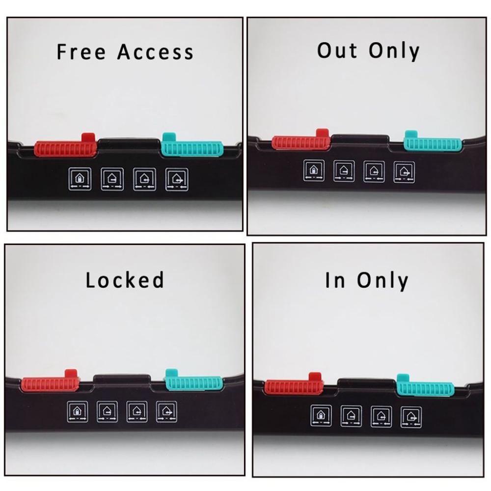 With Security Lock 4 Ways In and Out Freely ABS Material Cat Door Dog Gates Pet Supplies Flap Door
