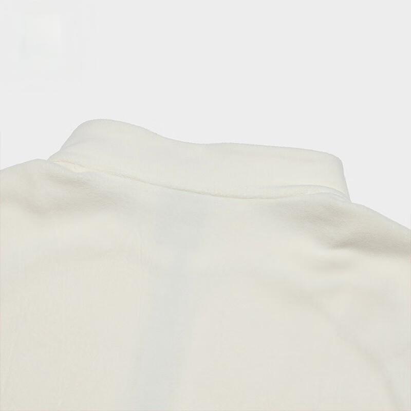 Fila Однотонный пуловер с воротником-стойкой, спортивно-повседневная вязаная футболка с длинным рукавом, мужские топы, цвет спаржа-белый A11M347205F-IV