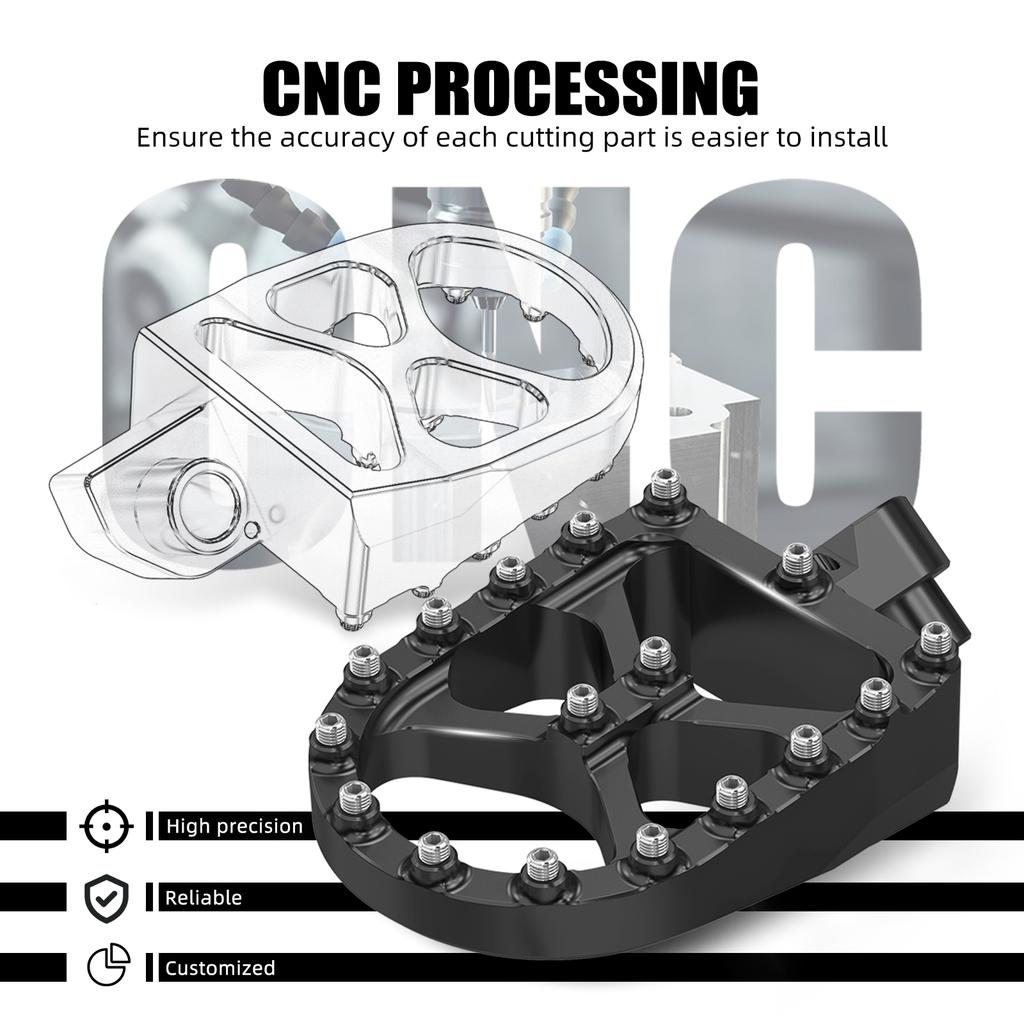 NICECNC Motorcycle Foot Pedal Footrests Fat Footpegs for Suzuki DR650S DR650SE DR650 S DR650 SE 1996-2024 2025