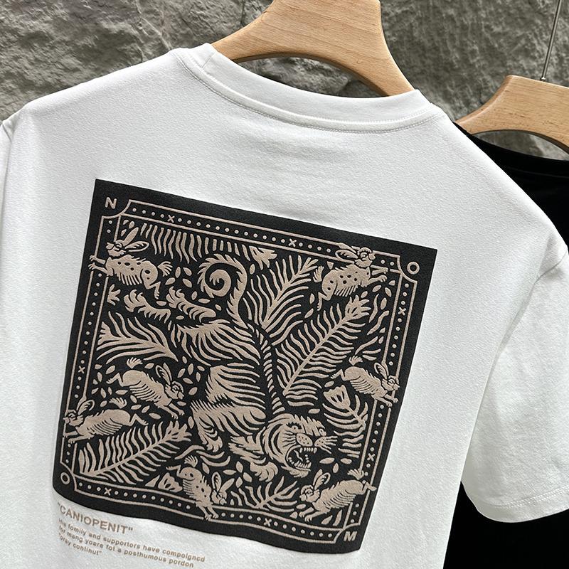 Летняя мужская короткорукавка Dopamine Wear, футболка с принтом, тонкий мужской топ