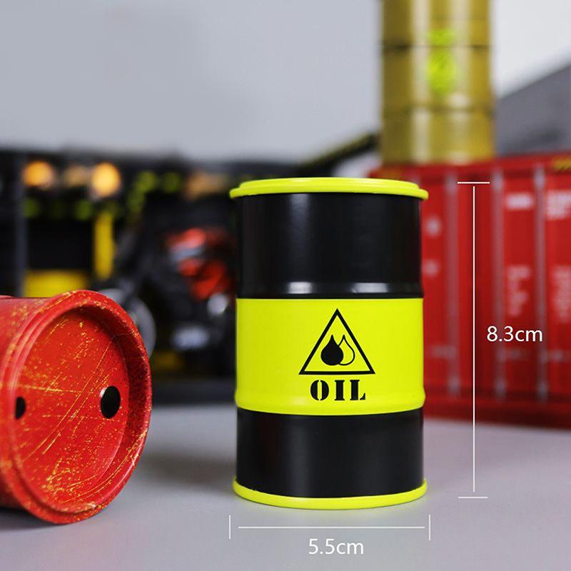 Имитация компактного металлического топливного бака, контейнер для хранения, креативный мини-органайзер для рабочего стола, миниатюрные аксессуары для украшения стола