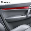 KUNGKIC Настоящая Мягкая Накладка на Дверь из Углеродного Волокна для Porsche Cayenne 2003 2004 2005 2006-2010 Отделка Салона Автомобильные Аксессуары