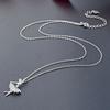 Fashion Ballet Dancer Necklace, Female Niche Design, Micro Inlaid Temperament Necklace, Collarbone Chain