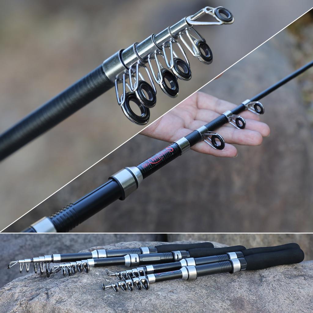 SOUGAYILANG Спиннинговая телескопическая удочка 1,6 м, 99% углеродное волокно, удочка для путешествий, уличная рыболовная удочка для окуня Pesca
