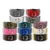 Wide Sharp Spiked Studded PU Leather Dog Collars For Medium Large Big Dogs Pitbull Mastiff German Shepherd