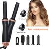 Многофункциональный фен 5 в 1 электрическая расческа выпрямитель с отрицательными ионами щипцы для завивки съемная нагревательная щетка фен