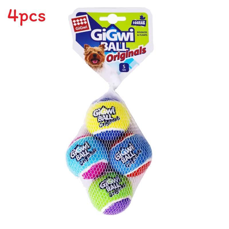 Gi Gwi Squeaky Rubber Pet Toy Pack For Dogs With Chewing And Interactive Play