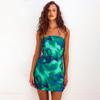 Женское мини-платье-труба bodycon с абстрактным принтом, драпировкой, для вечеринки