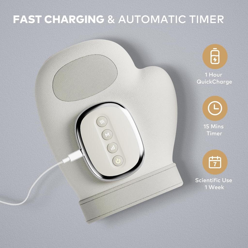 Массажер для рук с подогревом и компрессией - 3D подушка безопасности, для офиса/геймеров/восстановления