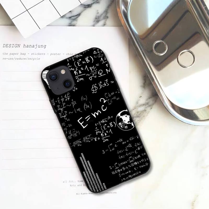Physics Chemical Mathematics Phone Case For iPhone Mini 11 12 13 14 15 Pro XS Max X Plus SE XR Shell